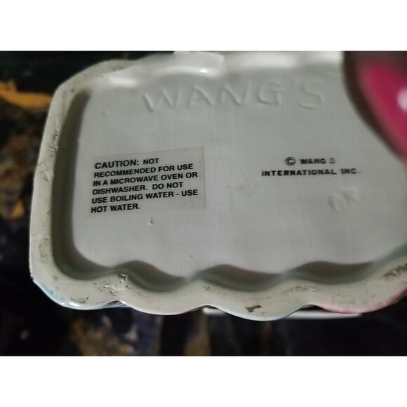 Vntg Wangs Sewing Machine Teapot Engelbreit Magnet Ring Pincushion Hand painted - Picture 7 of 7